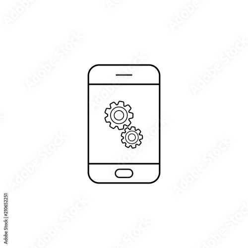 phone repair icon. servise phone icon