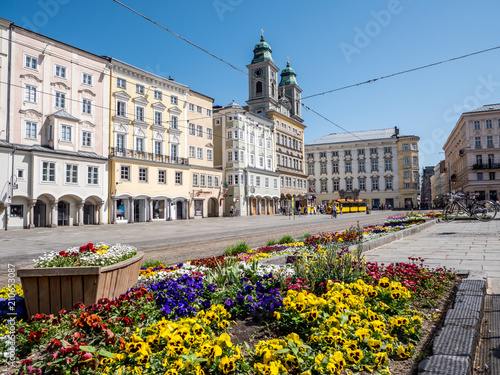 Fotografie Auf dem Hauptplatz in Linz
