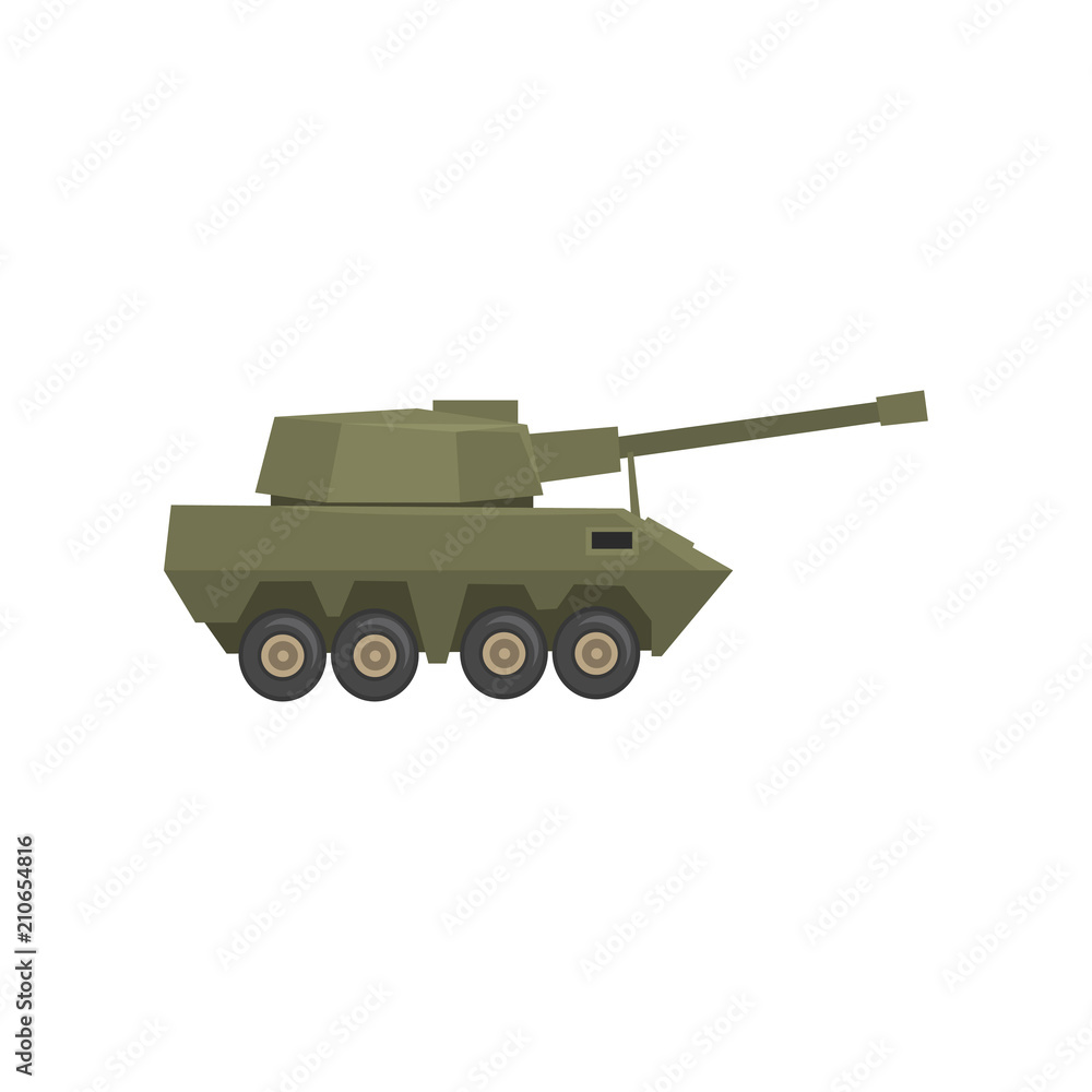 Armored army machine, heavy, special transport vector Illustration on a white background Armored army machine, heavy, special transport vector Illustration on a white background