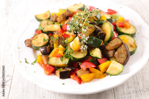 ratatouille, grilled vegetable and thyme