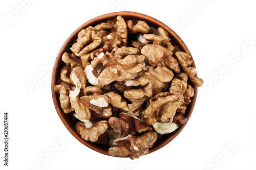 peeled walnuts isolated