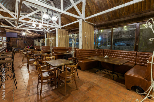 empty restaurant in the evening © alexshyripa