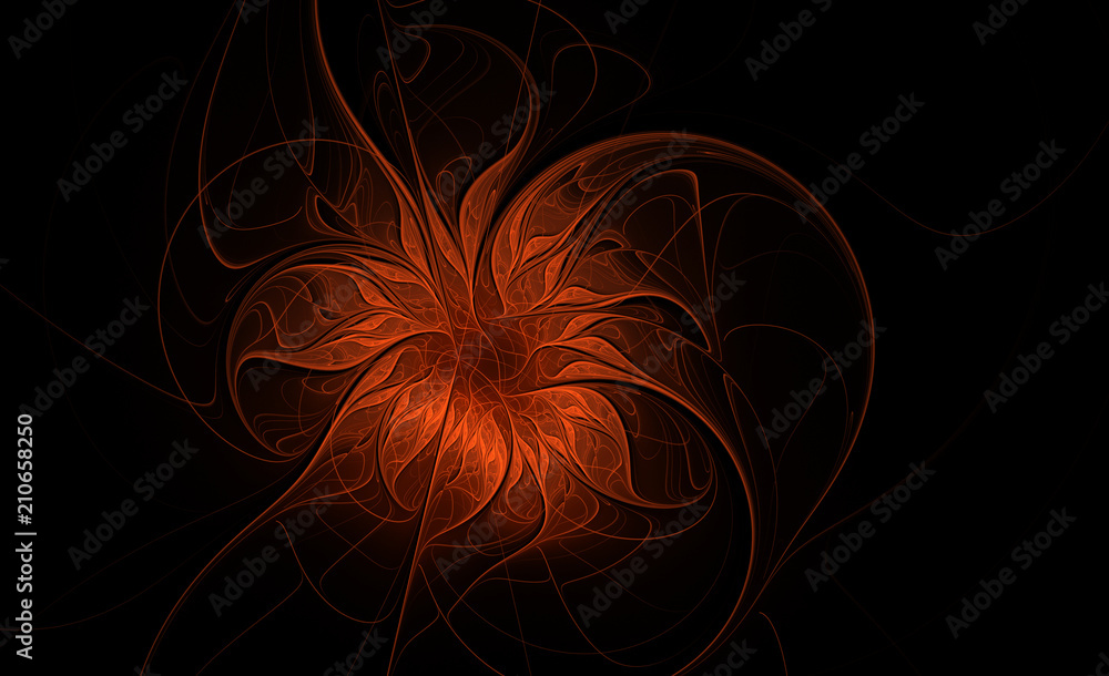 Fototapeta premium Streszczenie fraktal kwiat
