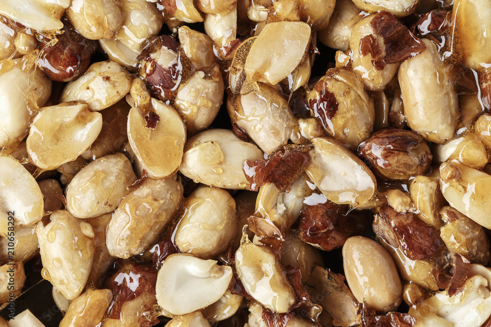 peanut with caramel background peanut with caramel background