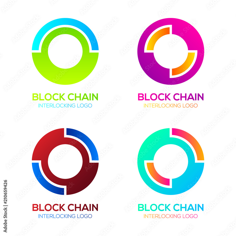 Letter O logos Colorful hape with Blockchain Technology and Abstract Interlocking, Bitcoin Cryptocurrency data, Digital connect link network Concept Letter O logos Colorful hape with Blockchain Technology and Abstract Interlocking, Bitcoin Cryptocurrency data, Digital connect link network Concept