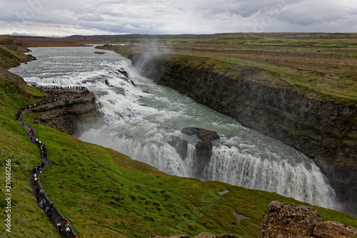 Gullfoss  an iconic waterfall of Iceland..