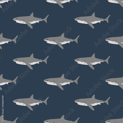 Shark seamless pattern