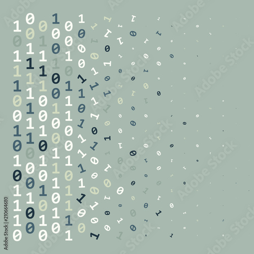 Streaming abstract binary code background. Data and technology, decryption and encryption. Coding or Hacker concept.