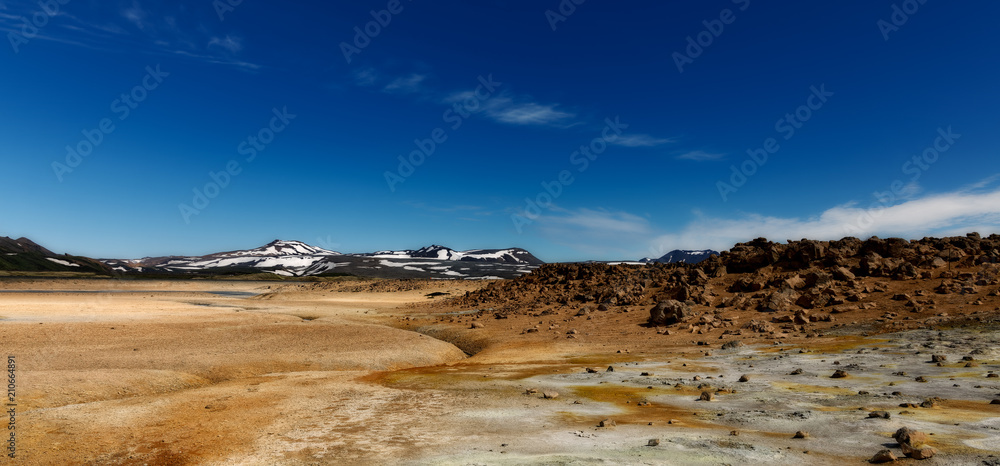 Landscape of Iceland, Námafjall , Mývatn , Hverarönd..