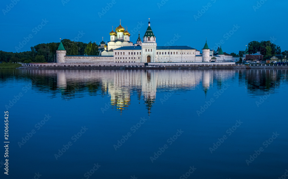 Holy Trinity Ipatiev Monastery at night, Kostroma, Russia Holy Trinity Ipatiev Monastery at night, Kostroma, Russia
