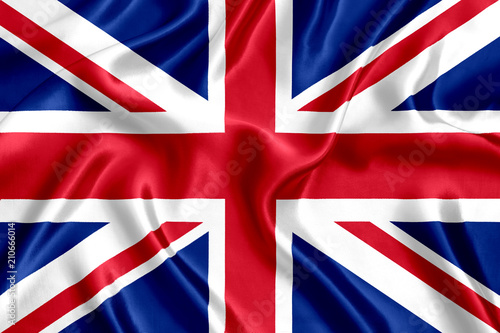 Fototapeta Flag of Britain silk