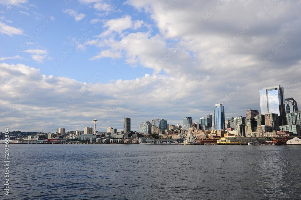 The cityscape of Seattle, United States