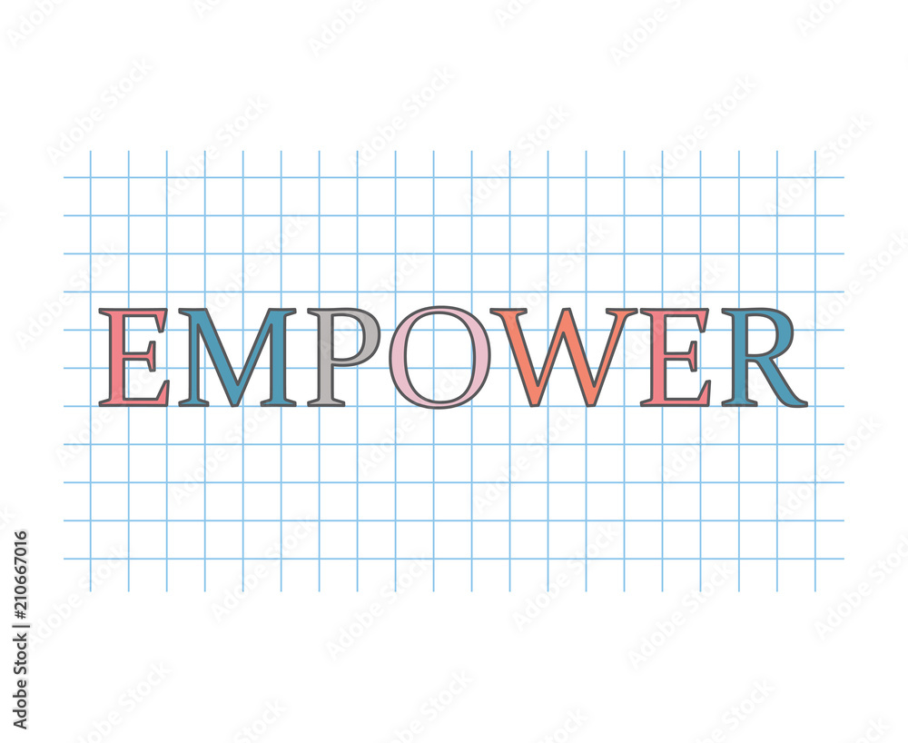 empower concept- vector illustration