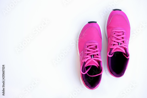 pink running shoes for women on a white background
