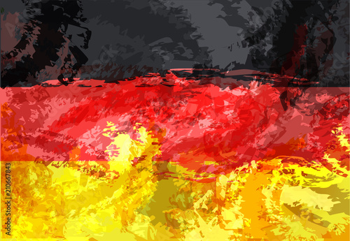 Vector geometric background in germany flag concept