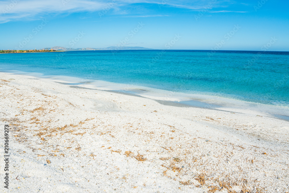 White sand and turquoise water in Stintino shore