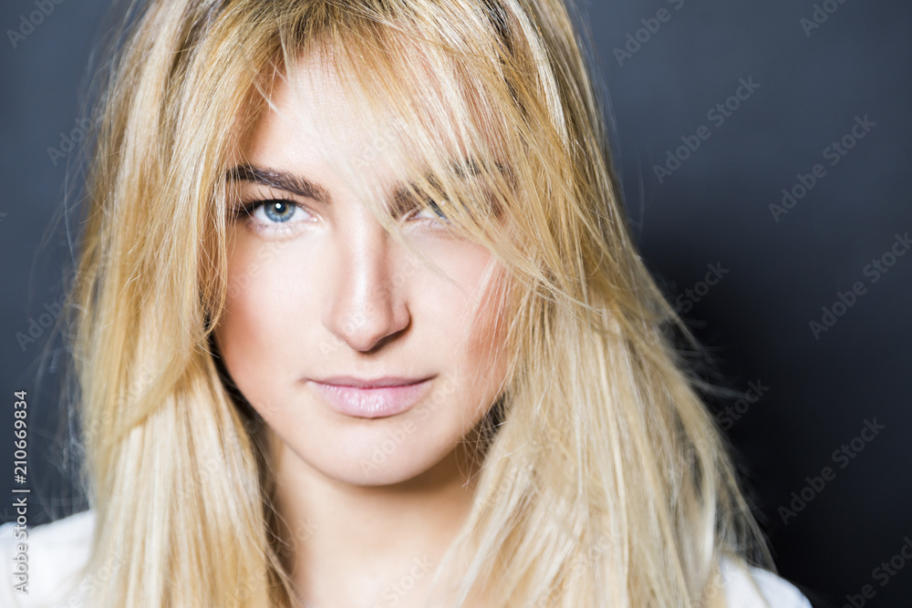 Young sexy blonde hair beautiful girl in shirt Young sexy blonde hair beautiful girl in shirt