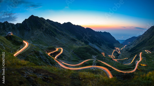 Transfagarasan road, most spectacular road in the world photo