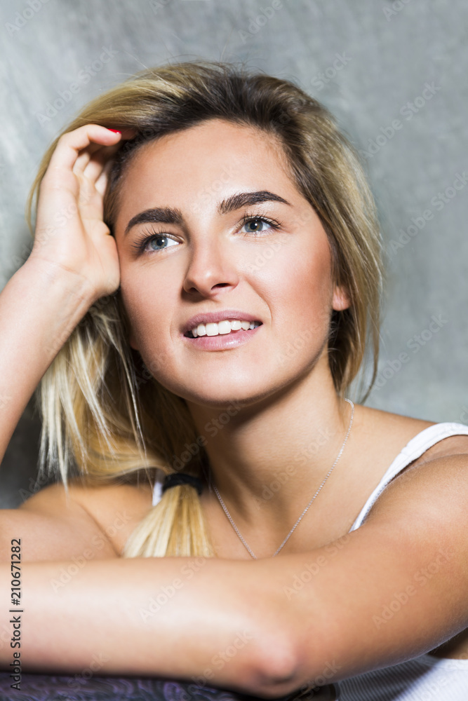 Portrait of young sexy blonde hair beautiful girl Portrait of young sexy blonde hair beautiful girl