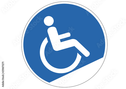 Schild Gebot Barrierefreiheit