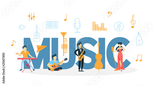 Music concept illustration.