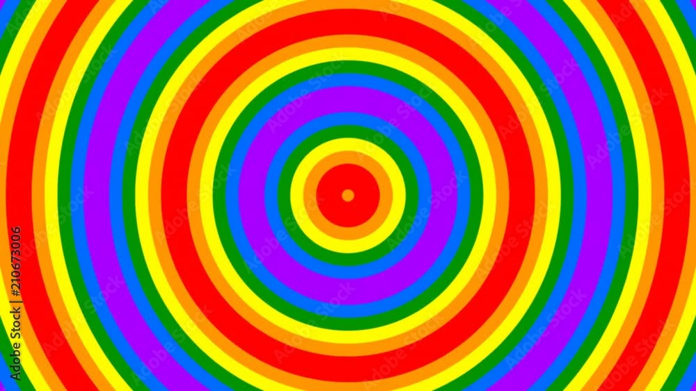Rainbow colored expanding circles seamless loop animation.mov Rainbow colored expanding circles seamless loop animation.mov