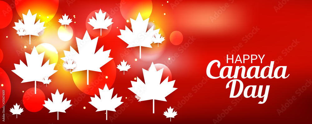 Plakat Happy Canada Day.