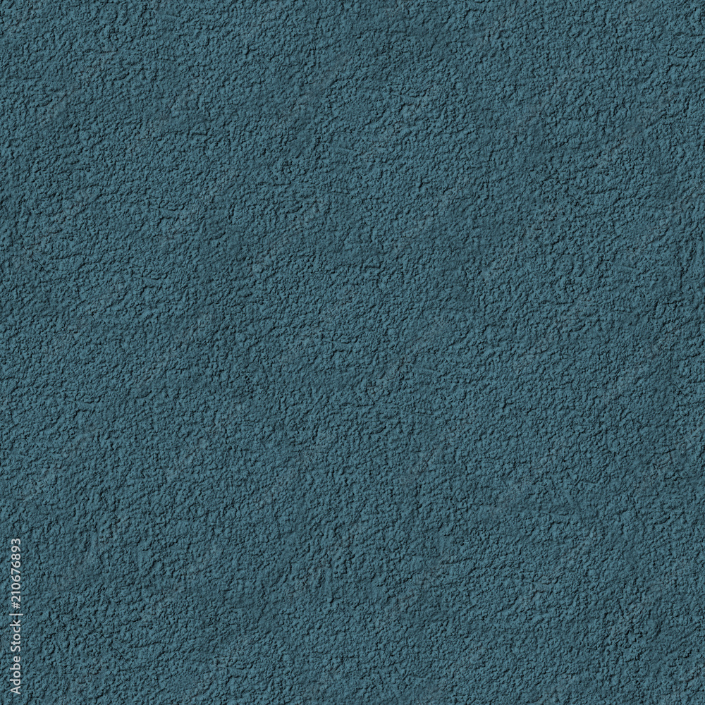 Seamless Texture of Blue Cement Plaster. Plaster Wall Background