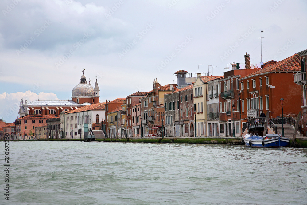 VENICE, ITALY - MAY 8, 2010: View of the marvelous architecture along the Grand Canal in Venice, Italy