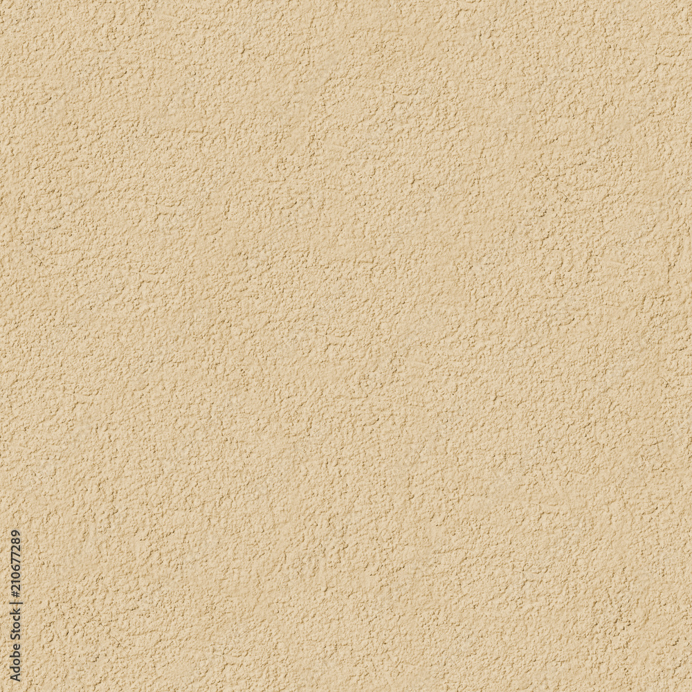 Obraz premium Seamless Texture of Cement Plaster. Wall Background. Repeatable Pattern with Finishing Layer of Gypsum Plaster. Pastel Colors: Delicate Tint of Orange