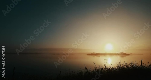Hula Valley Lake: Time Lapse In Sunrise, Israel