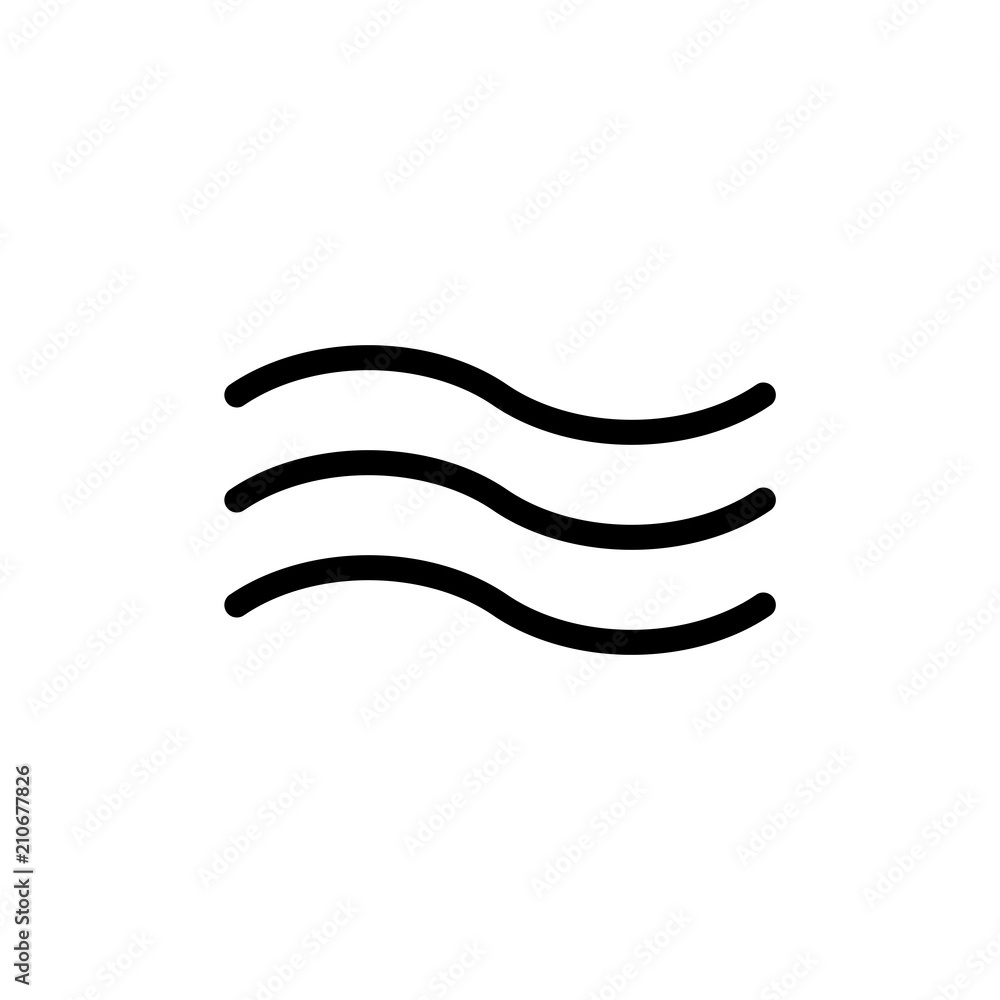Wind icon for simple flat style weather ui design Wind icon for simple flat style weather ui design