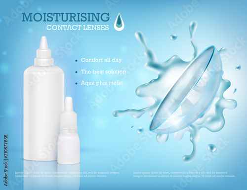 Contack Lens Moisture Composition