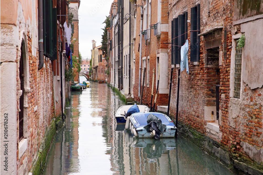 Glimpse of canals in Venice, Italy