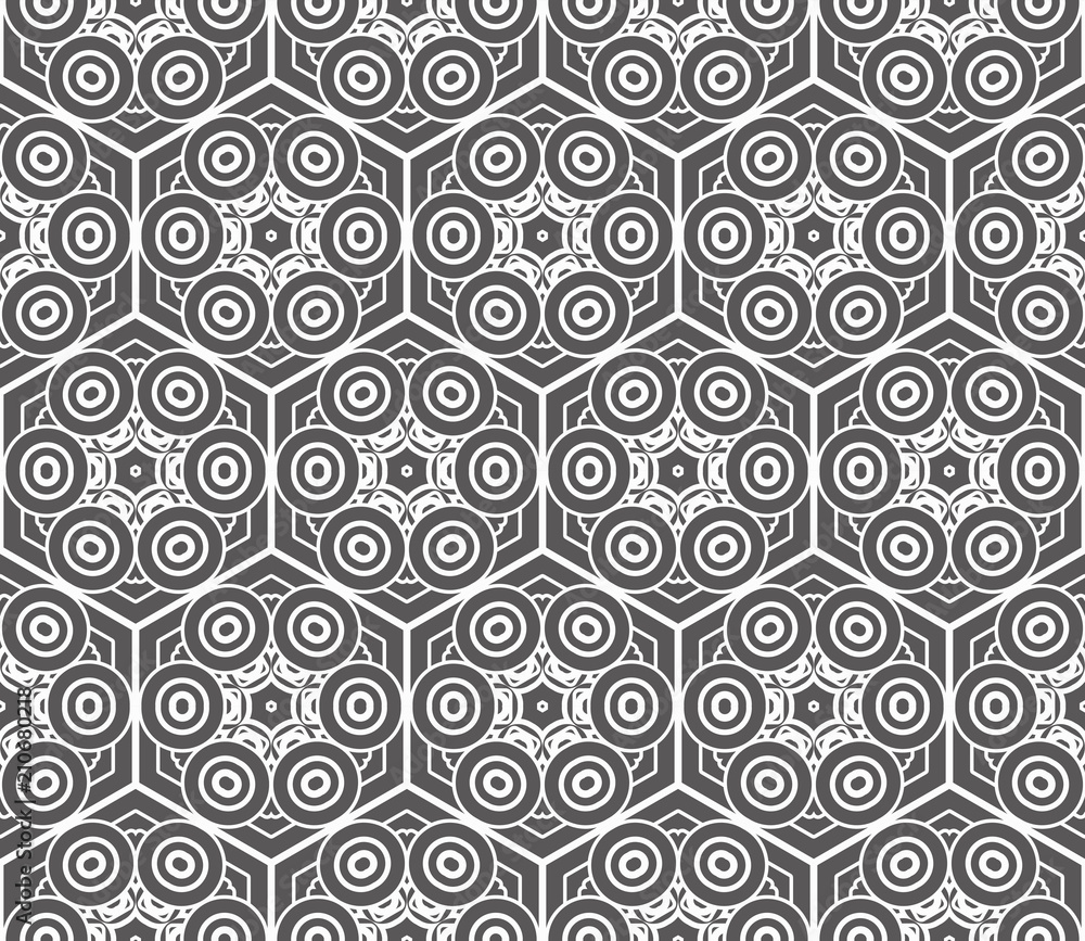 Fototapeta premium Vector geometric seamless pattern. modern style. for printing on fabric, paper for scrapbooking, wallpaper, cover, page book.
