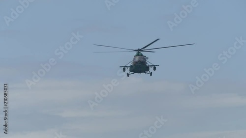Military helicopter green