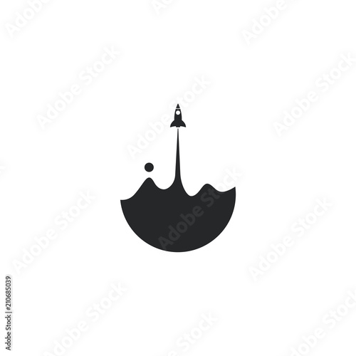 Rocket Logo Vector Template Design Illustration