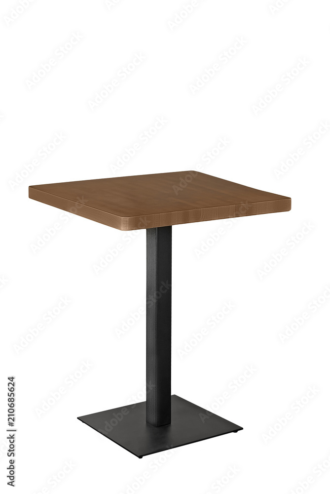 A wooden or stone table on a white background A wooden or stone table on a white background