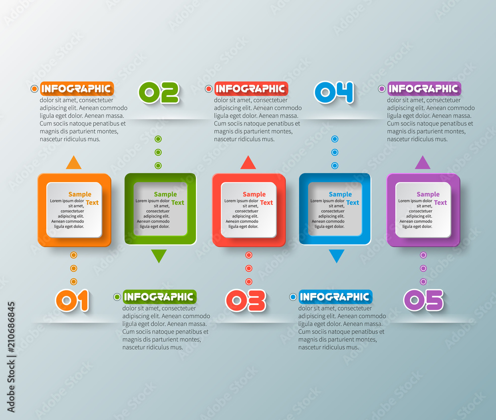 Abstract 3D Paper Infographics Abstract 3D Paper Infographics