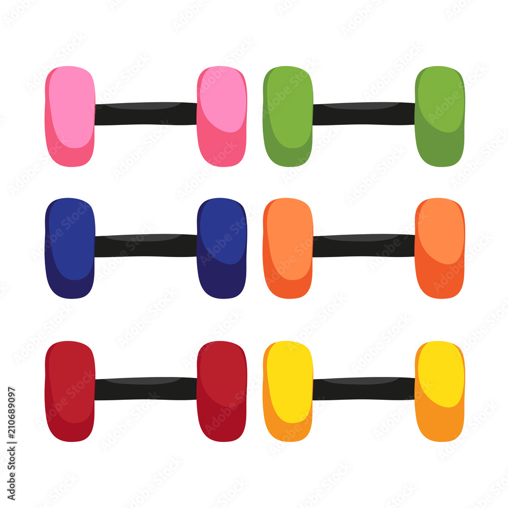 dumbbell vector collection design dumbbell vector collection design