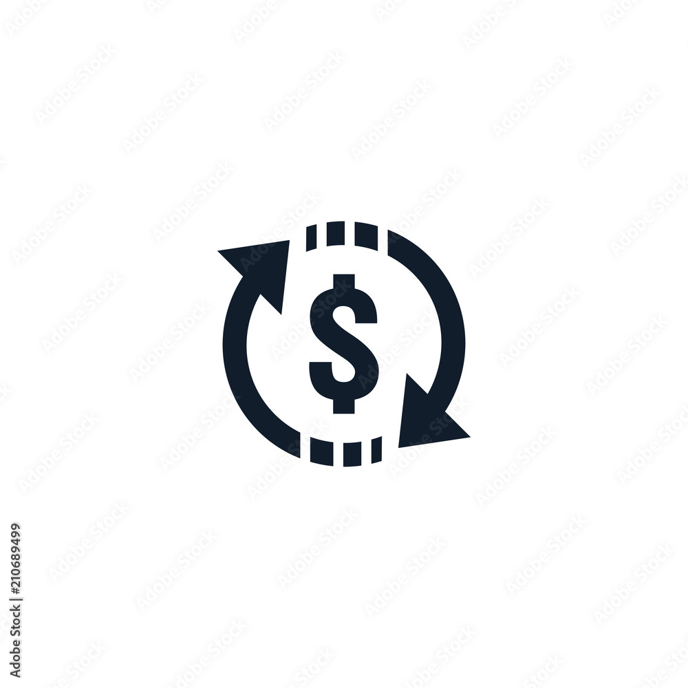 money transfer Icon symbol. currency exchange, financial investment service, cash back refund, send and receive mobile payment concept. line icon vector illustration money transfer Icon symbol. currency exchange, financial investment service, cash back refund, send and receive mobile payment concept. line icon vector illustration
