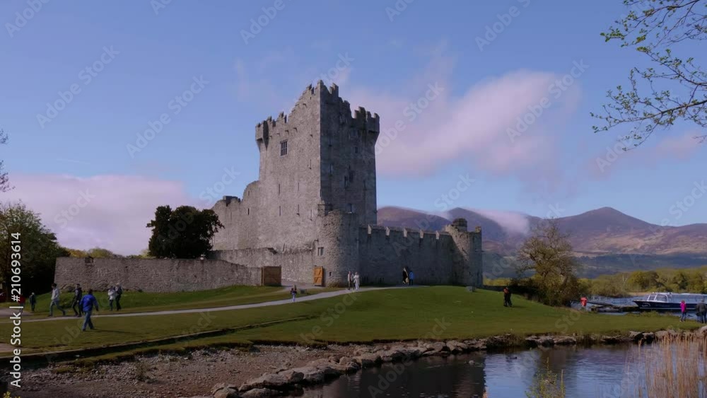 Ross Castle at Killarney National Park in Ireland - a famous landmark Ross Castle at Killarney National Park in Ireland - a famous landmark