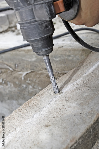 drill a hole in concrete