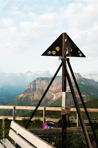 Berglandschaft beim Vierwaldstättersee (Niederbauen-Kulm)