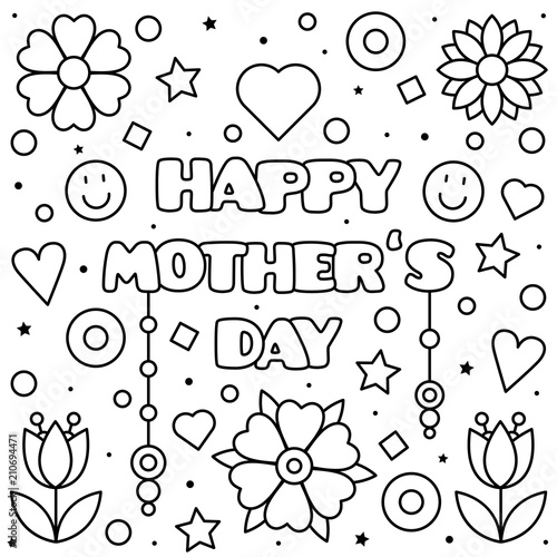 Coloring page. Vector illustration.