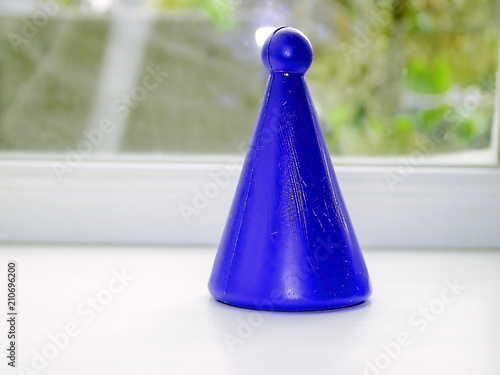 blue party hat on white background