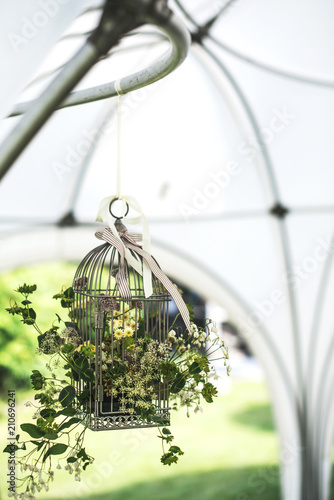Hanging wedding decoration.