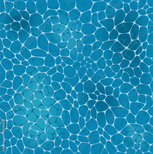 Blue sea water vector pattern