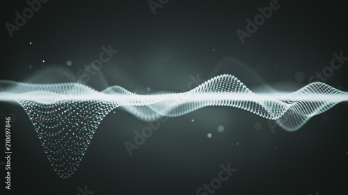 Abstract sci-fi surface of ...