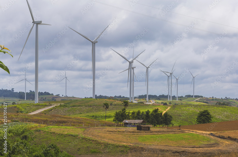 Clean energy with wind turbine Clean energy with wind turbine